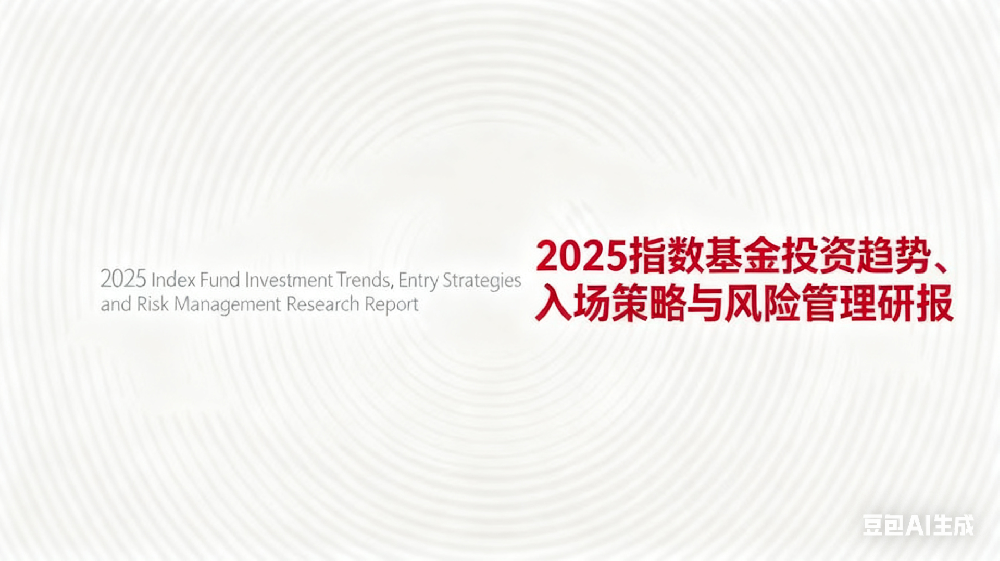 2025指数基金投资趋势、入场策略与风险管理研报 2025指数基金投资趋势、入场策略与风险管理研报